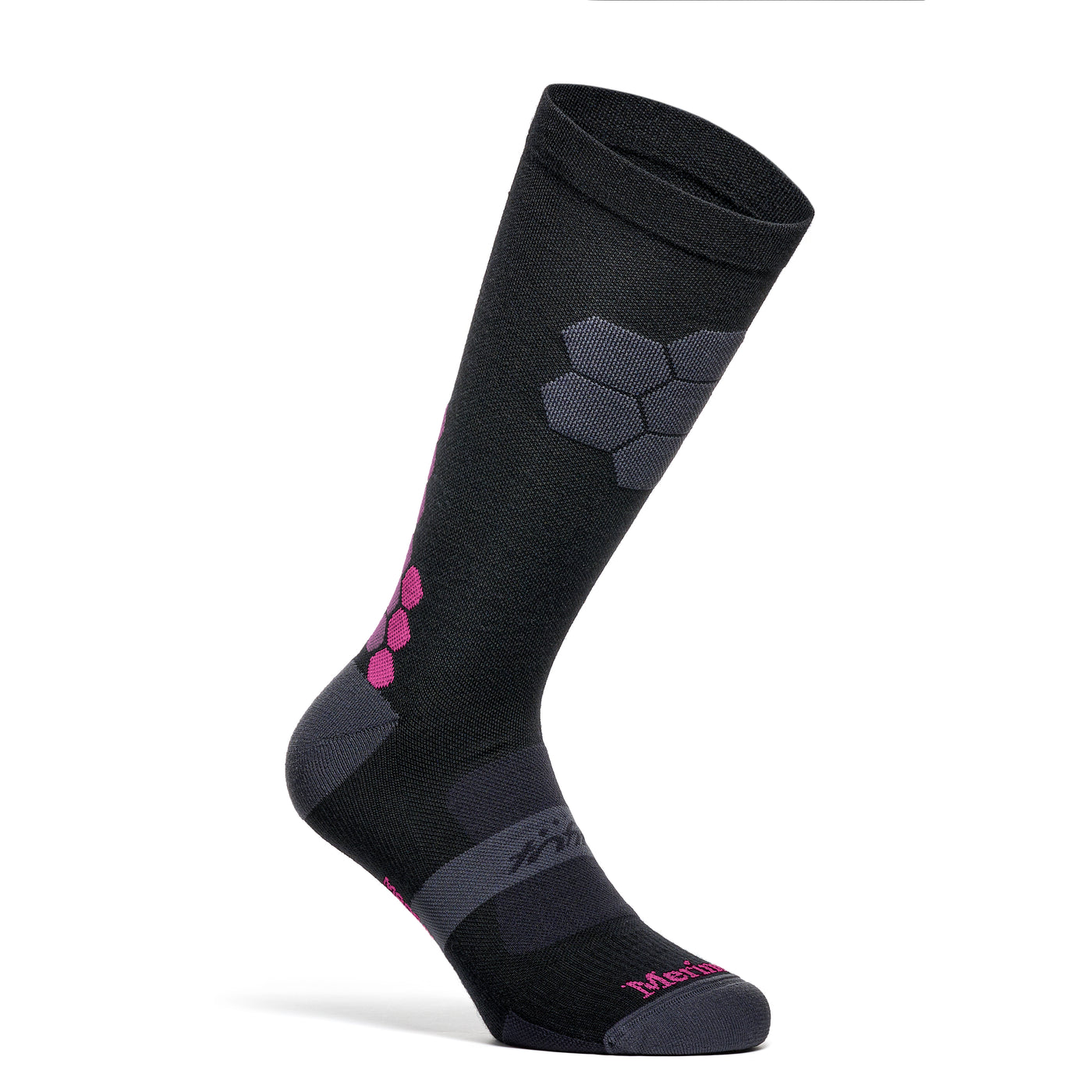 Merino Wool Winter Socks - Circuit - Black/Blue