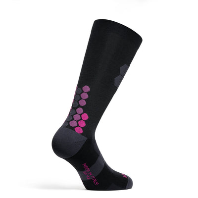 Merino Wool Winter Socks - Circuit - Black/Blue