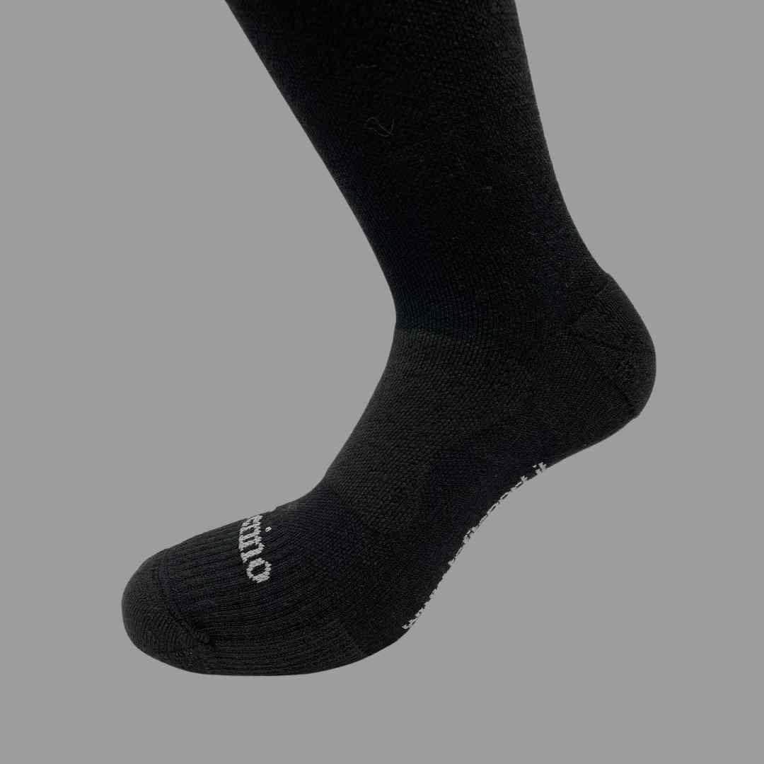 Merino Wool Winter Socks - Classic - Black/Fluo Yellow