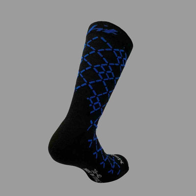 Merino Wool Winter Socks - Circuit - Black/Blue