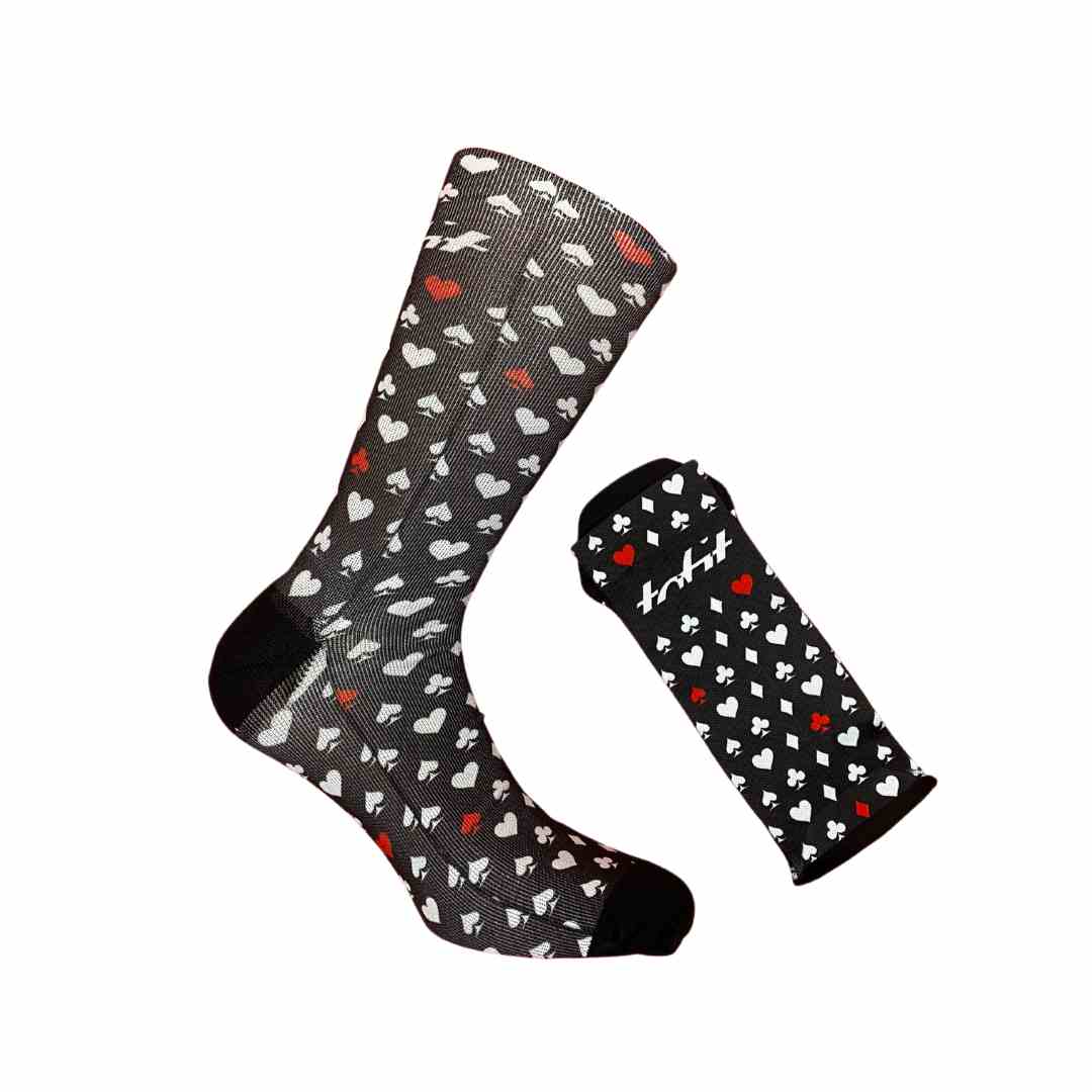 Poker Printed Socks - Teal