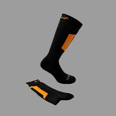 Merino Wool Winter Socks - Zero - Black/Fluo Yellow