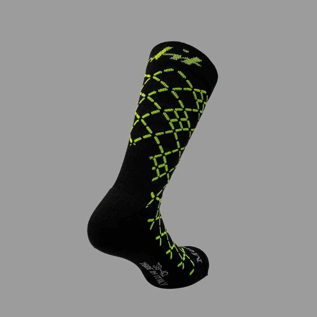 Merino Wool Winter Socks - Circuit - Black/Blue