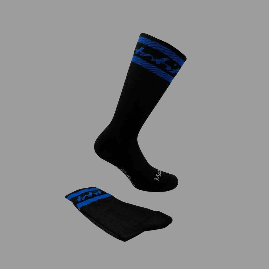 Merino Wool Winter Socks - Classic - Black/Fluo Yellow