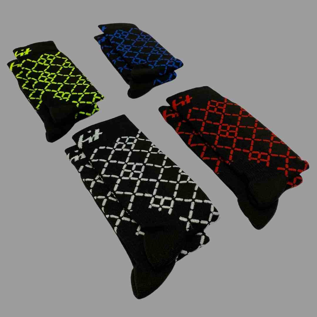 Merino Wool Winter Socks - Circuit - Black/Blue