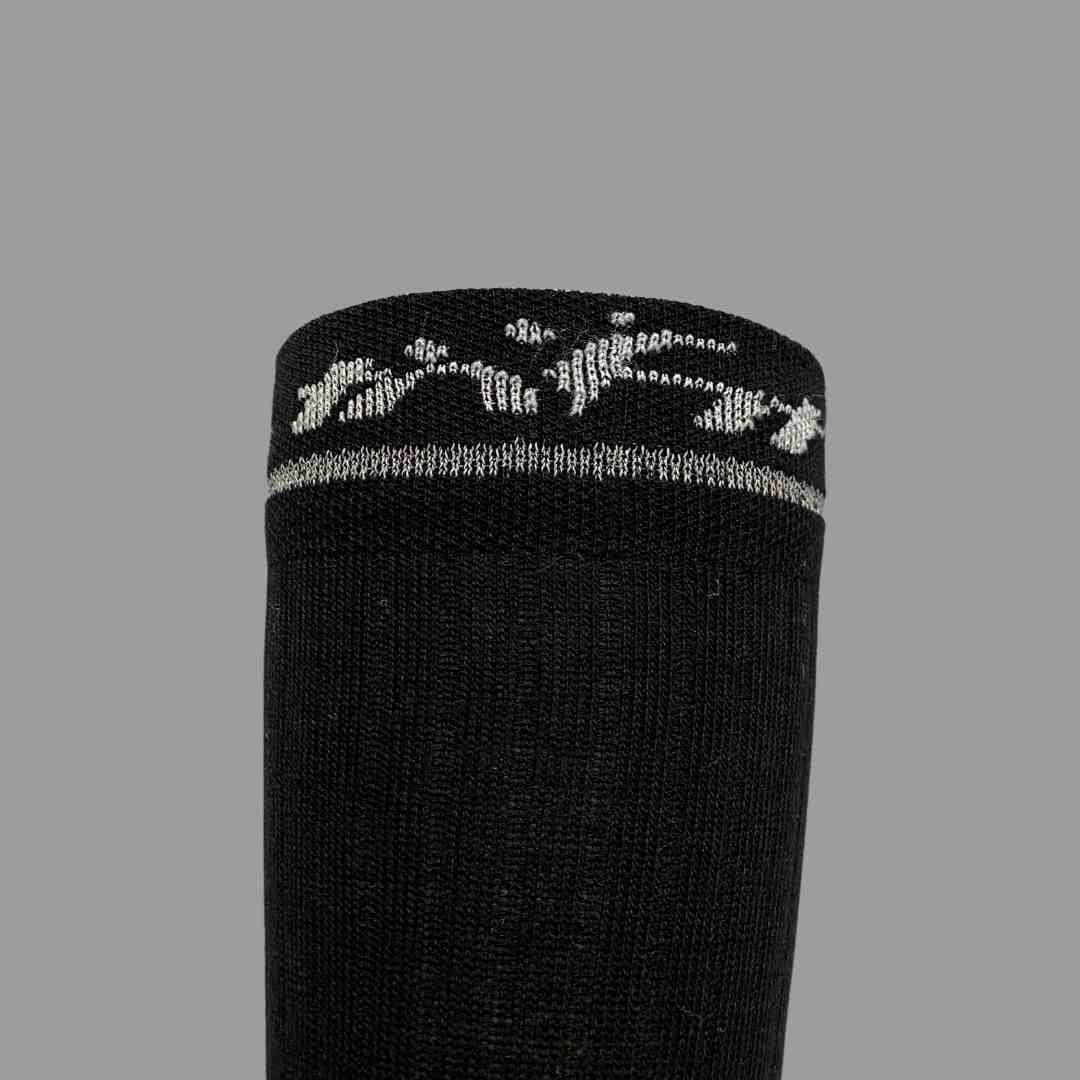 Merino Wool Winter Socks - Line Flex - White